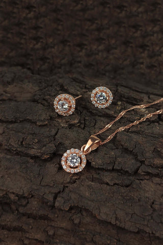 anushka sharma pendant | rose gold pendant - Johny Silver