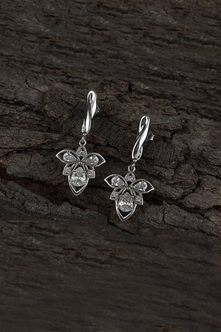 zirconia earrings | drops & danglers earrings - Johny Silver