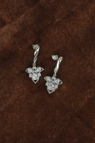 zirconia earrings | drops & danglers earrings - Johny Silver