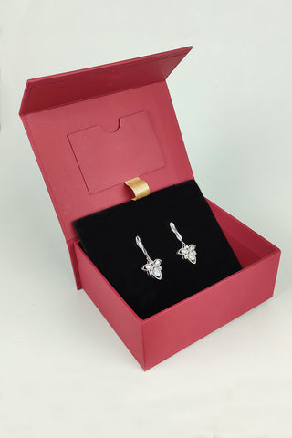 zirconia earrings | drops & danglers earrings - Johny Silver
