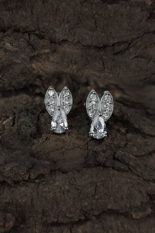 marquise stud earrings | ear tops for ladies - Johny Silver