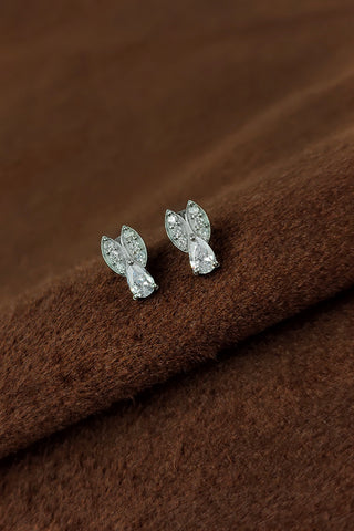 marquise stud earrings | ear tops for ladies - Johny Silver