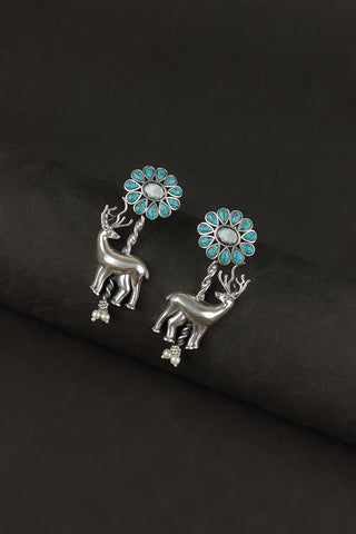 deer horn earrings | deer earrings - Johny Silver