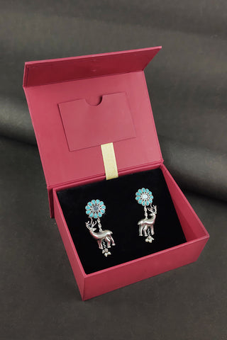 deer horn earrings | deer earrings - Johny Silver