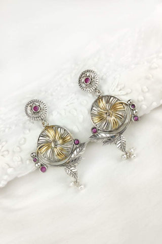 silver leaf dangle earrings - Johny Silver