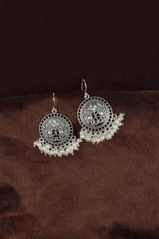 hook earrings circle - Johny Silver