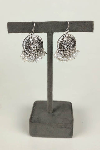 hook earrings circle - Johny Silver