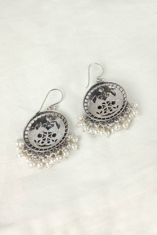 hook earrings circle - Johny Silver