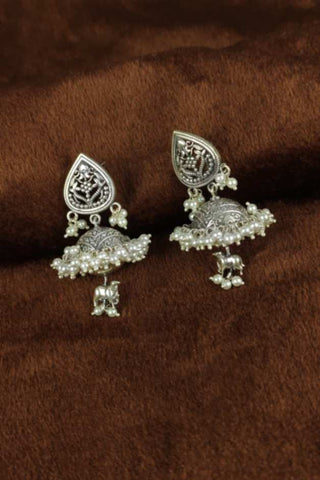 cow bell earrings - Johny Silver