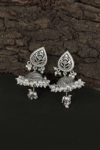cow bell earrings - Johny Silver