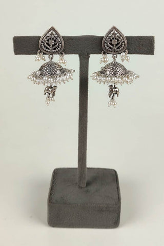 cow bell earrings - Johny Silver