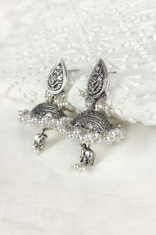 cow bell earrings - Johny Silver