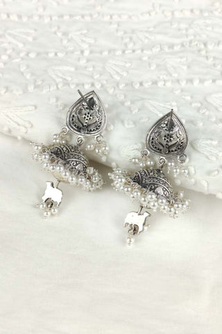 cow bell earrings - Johny Silver
