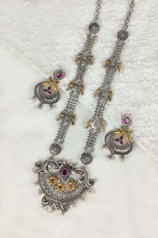 peacock antique gold pendant - Johny Silver