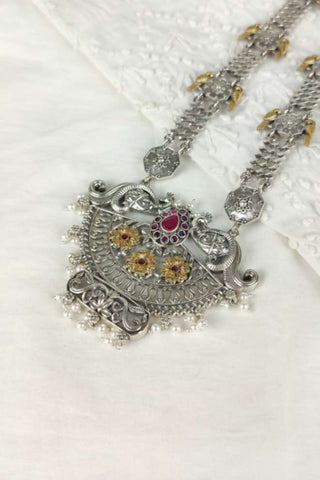 peacock antique gold pendant - Johny Silver