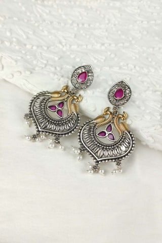 peacock antique gold pendant - Johny Silver