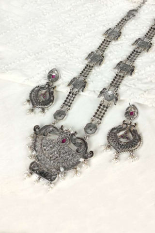 peacock antique gold pendant - Johny Silver