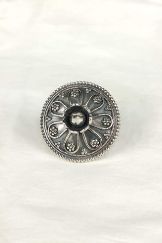 tribal ring || oxidised silver finger ring - Johny Silver