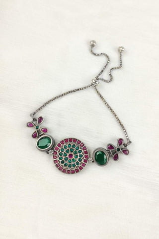 floral design bracelet - Johny Silver