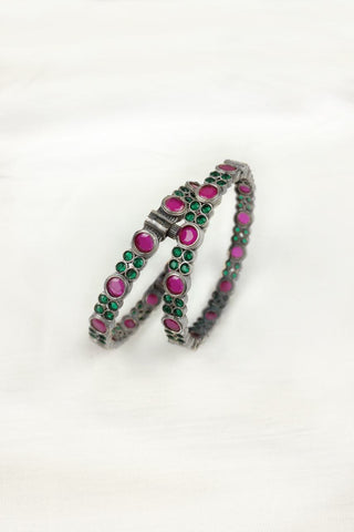 silver stone bangles - Johny Silver