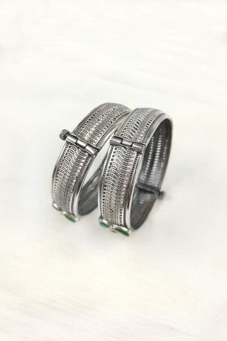 sterling silver bangles for women - Johny Silver