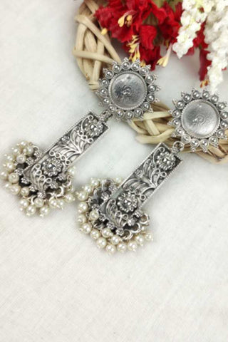 sunflower dangle earrings - Johny Silver