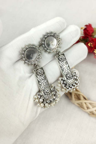 sunflower dangle earrings - Johny Silver