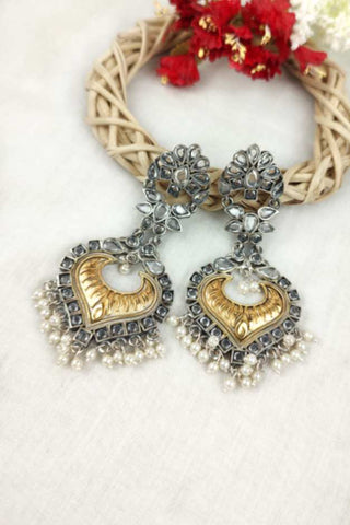 drop earrings for women || delicate gold drop earrings - Johny Silver