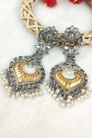 drop earrings for women || delicate gold drop earrings - Johny Silver