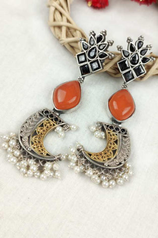 cresent moon earrings - Johny Silver