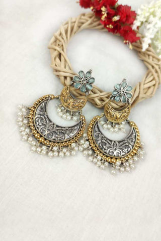 chand bali earrings - Johny Silver