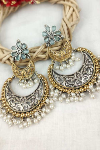 chand bali earrings - Johny Silver