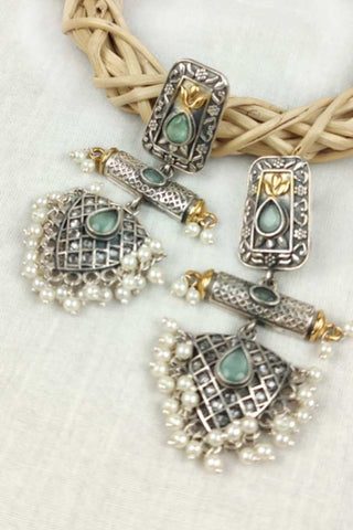 triangle dangle earrings - Johny Silver