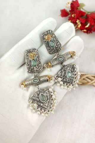 triangle dangle earrings - Johny Silver