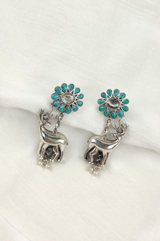 deer horn earrings | deer earrings - Johny Silver