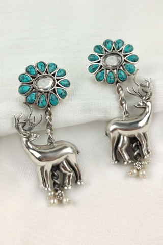 deer horn earrings | deer earrings - Johny Silver