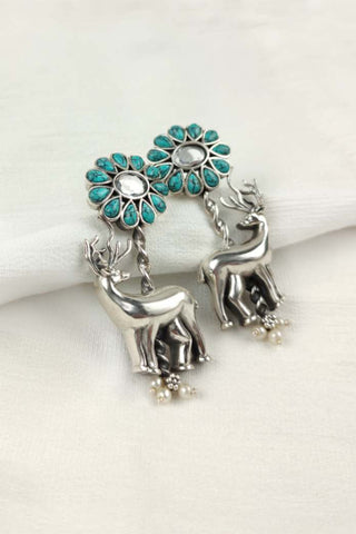 deer horn earrings | deer earrings - Johny Silver