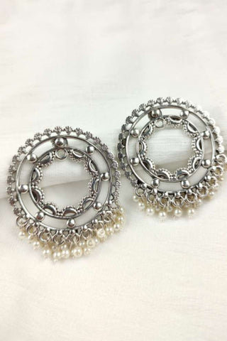 shanku chakra earrings || chakra stud earrings - Johny Silver