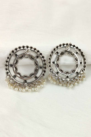 shanku chakra earrings || chakra stud earrings - Johny Silver