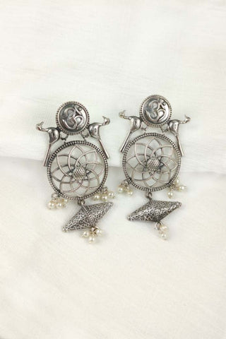 om symbol earrings - Johny Silver