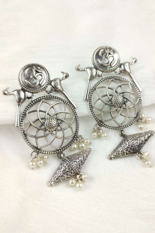 om symbol earrings - Johny Silver