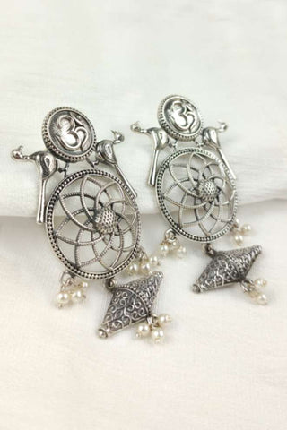 om symbol earrings - Johny Silver