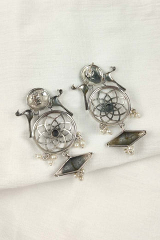 om symbol earrings - Johny Silver