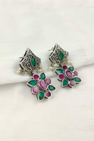 colorful dangle earrings - Johny Silver