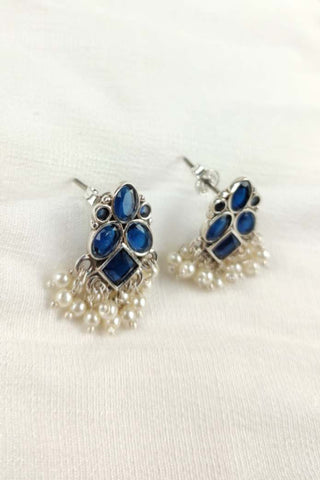 stud stone earrings - Johny Silver