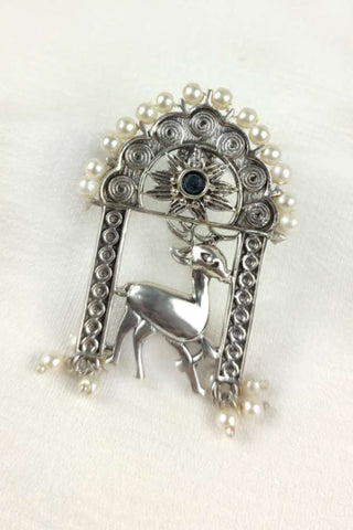 silver deer earrings - Johny Silver