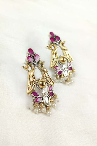 peacock earrings - Johny Silver