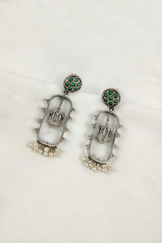 dangle huggie earrings - Johny Silver