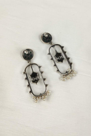 dangle huggie earrings - Johny Silver