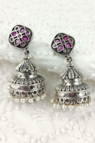oxidised jhumka || oxidised earrings jhumka - Johny Silver